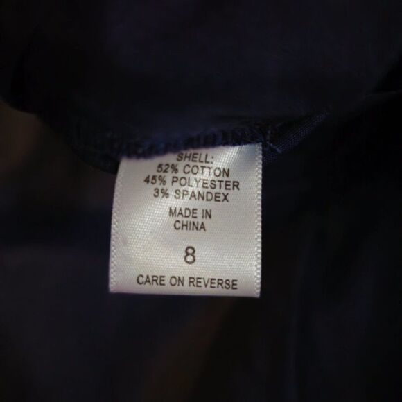 7th Avenue Design Studio Women's Navy Blue Stretch Dress Pants Size 8 - Picture 12 of 15